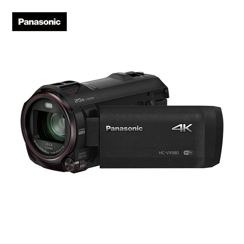 松下（Panasonic) VX980家用/直播4K高清数码摄像机 DV 20倍光学变焦