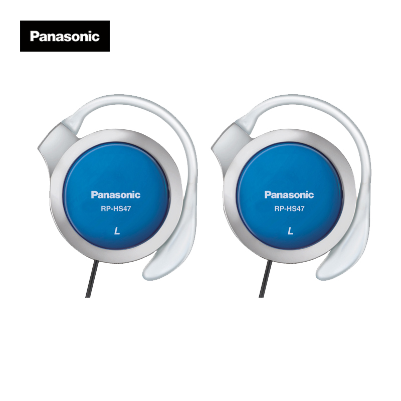 松下（Panasonic）重低音耳挂式耳机 RP-HS47GK-A1 蓝色