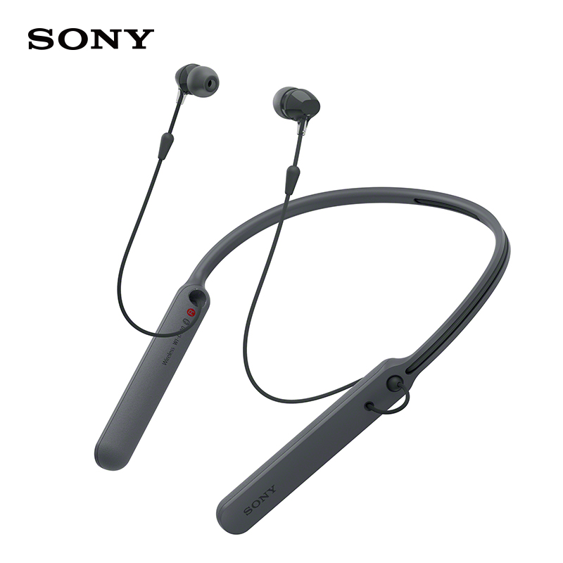 索尼（SONY）WI-C400 无线蓝牙立体声耳机  黑色