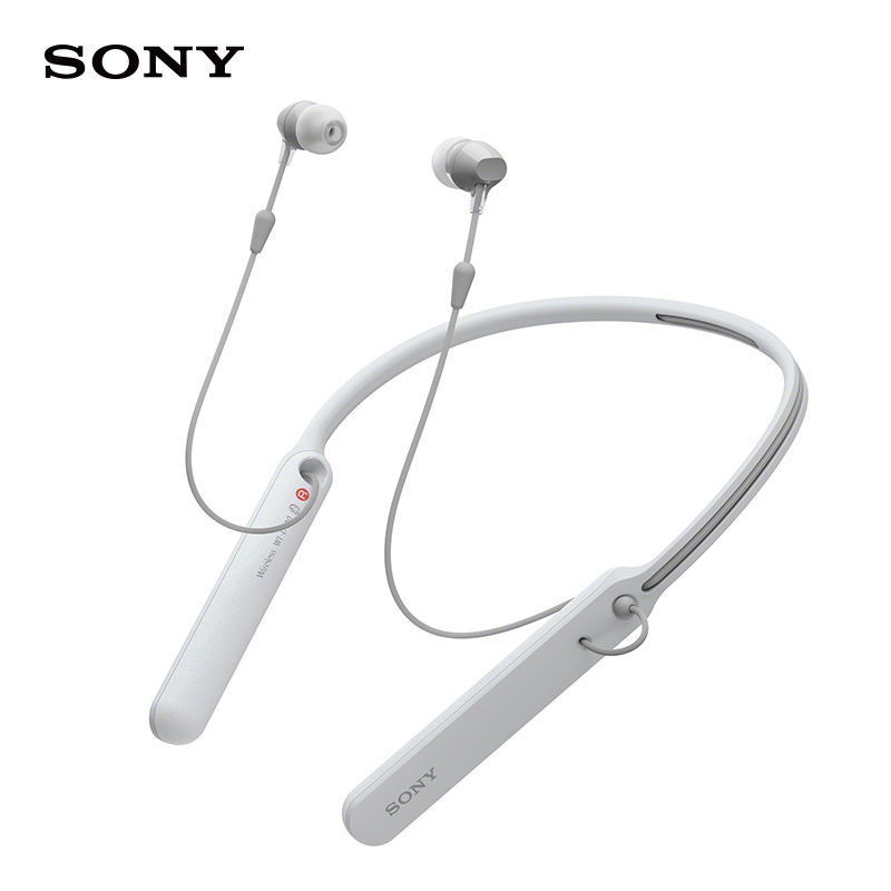 索尼（SONY）WI-C400 蓝牙立体声耳机（白色）