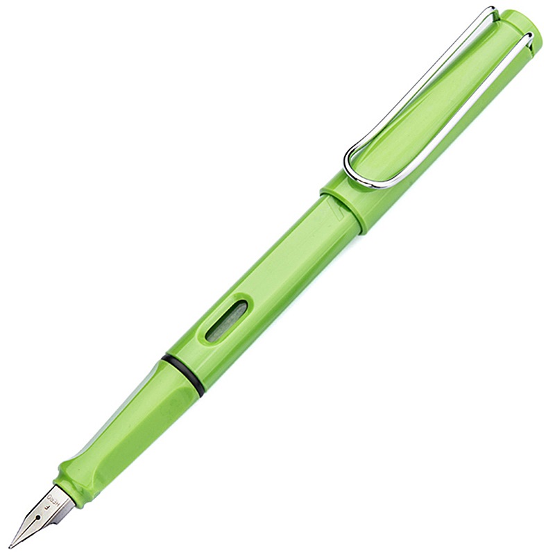 英雄（HERO）359 正姿 绿色 F尖薄厚片工艺钢笔 铱金钢笔签字笔