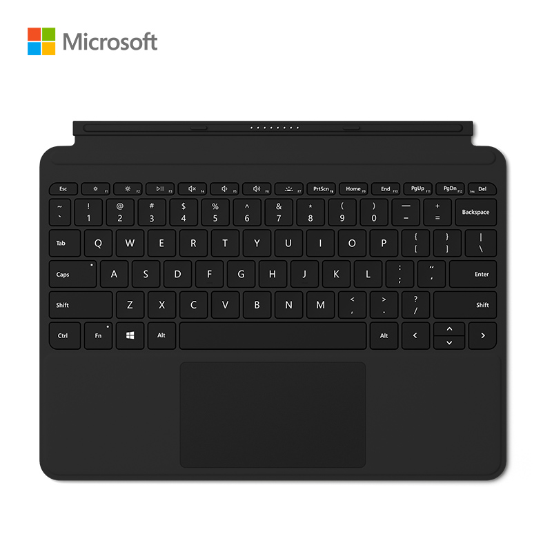 微软 Surface Go 专业键盘盖 黑色原装 聚氨酯材质 全尺寸按键+触控板 Surf