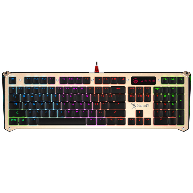 双飞燕（A4TECH）B940血手幽灵 机械键盘 有线键盘 游戏键盘 三代全光轴 RGB 