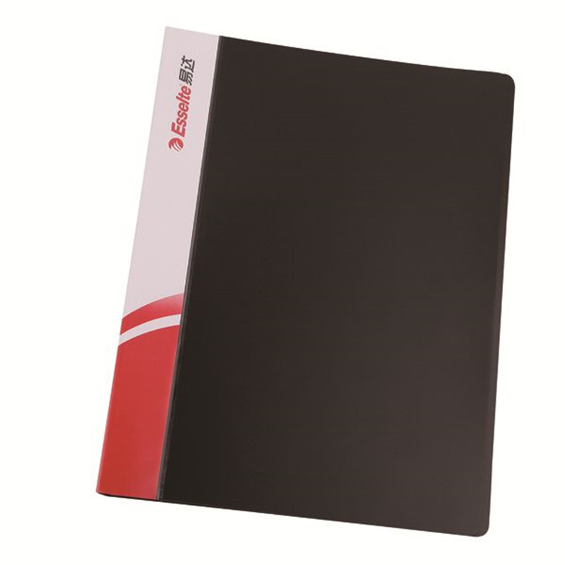 易达(Esselte)舒适型单强力文件夹A4资料夹 A4单夹试卷夹 88015 黑色