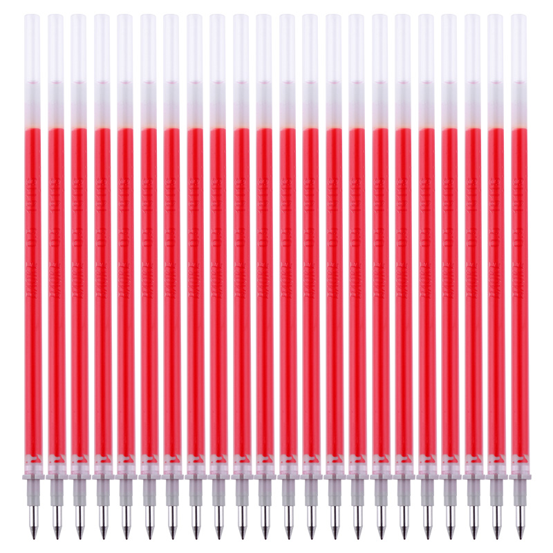 宝克（BAOKE）PS2570 红色0.5mm速干中性笔替芯 子弹头笔芯 20支/盒
