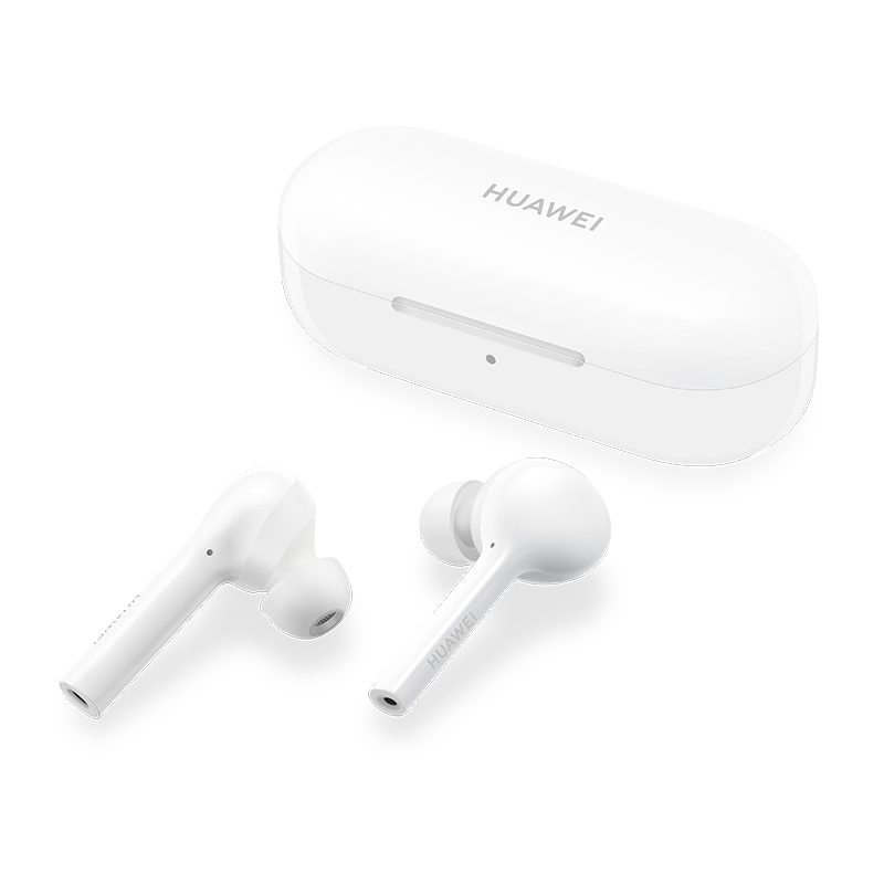 华为 HUAWEI FreeBuds 悦享版 无线耳机/蓝牙耳机/智慧触控/真无线立体声/蓝牙耳机/通话降噪 陶瓷白