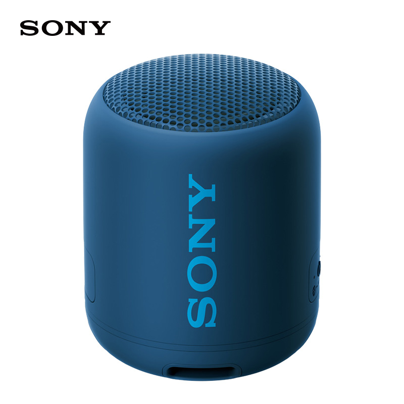索尼（SONY）SRS-XB12 防水重低音 蓝牙音响 蓝色