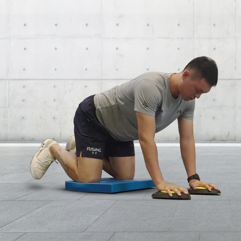 RISING銳思 分體式滑行盤 私教健腹輪 收腰瘦腹馬甲線訓練用品 腹肌訓練盤一對2只裝