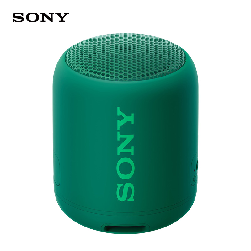 索尼（SONY）SRS-XB12 便携式无线扬声器 防水重低音 蓝牙音响 绿色