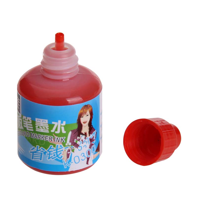 金万年(Genvana) K-0300 白板笔专用墨水(20ml)-红色（单支装）