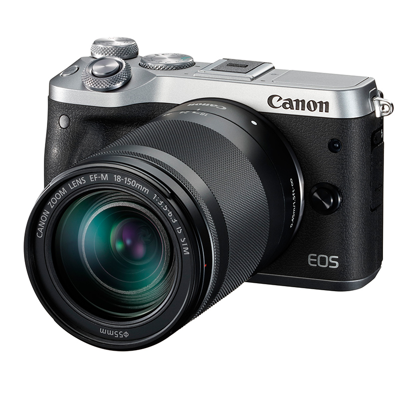佳能（Canon）EOS M6 微单相机 数码相机 微单套机 银色 （18-150 微单镜
