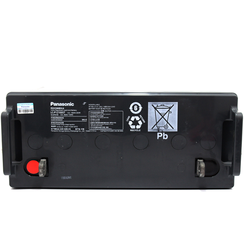 松下（panasonic）铅酸免维护蓄电池LC-P12100ST 12V100AH UPS电源