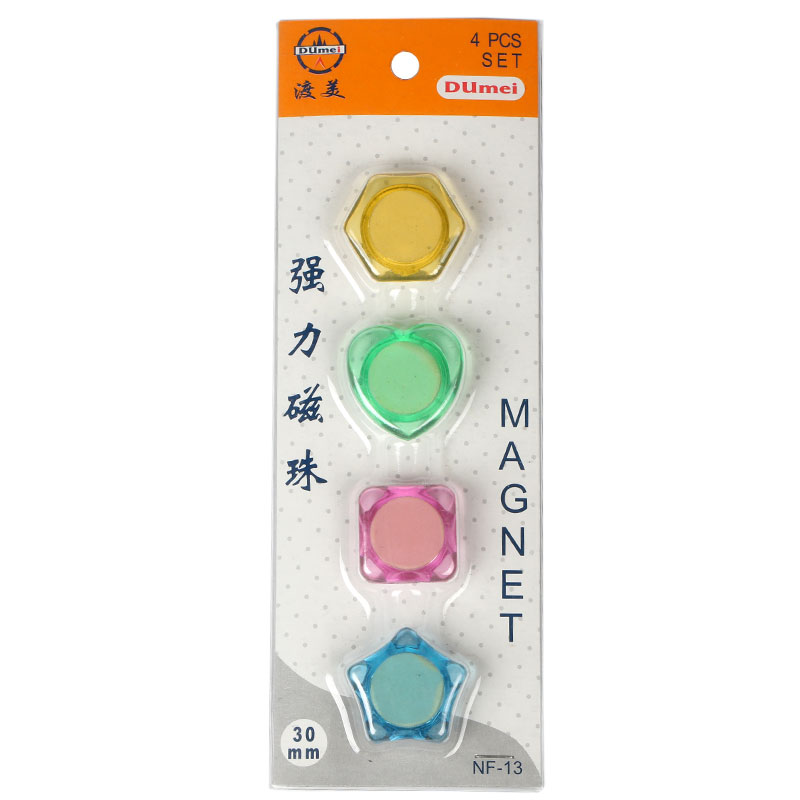 渡美(dumei)NF-13 强力磁珠 强力磁铁磁吸 彩色白板磁粒 磁扣 30mm带形状
