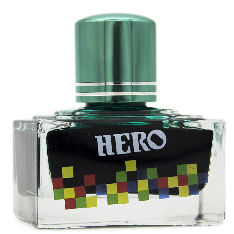 英雄（HERO）钢笔/签字笔钢笔墨水 非碳素染料型彩色墨水系列 7107彩墨深绿色