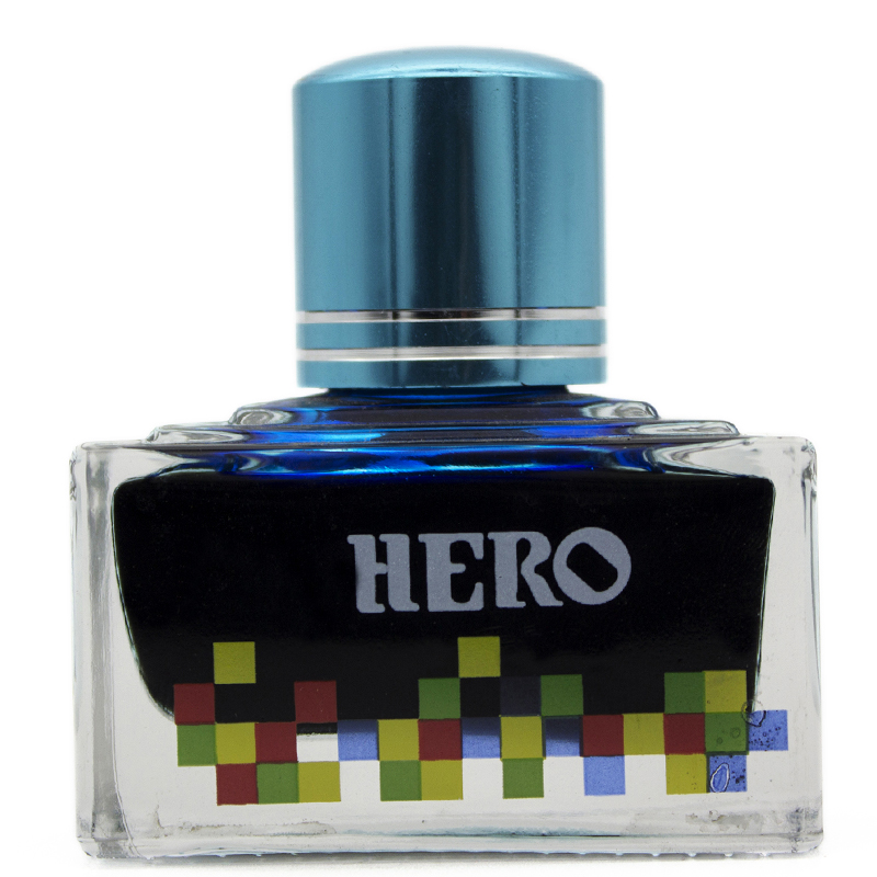 英雄（HERO）钢笔/签字笔钢笔墨水 非碳素染料型彩色墨水系列 7101彩墨天蓝色