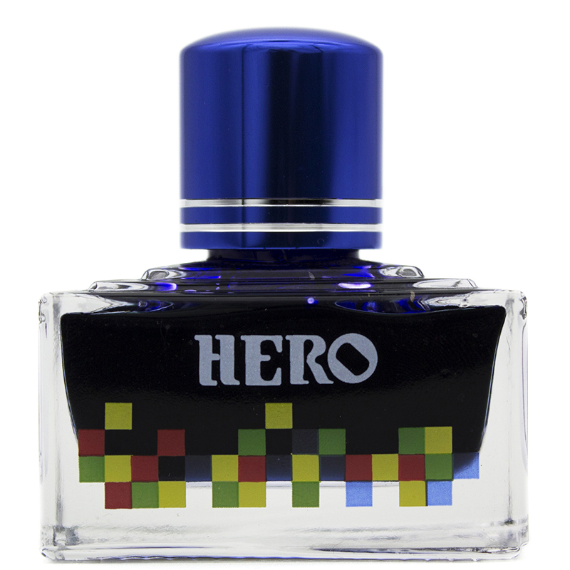 英雄（HERO）钢笔/签字笔钢笔墨水 非碳素染料型彩色墨水系列 7110彩墨深蓝色
