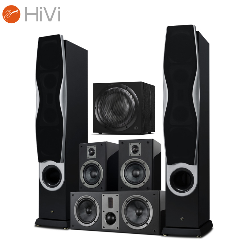 惠威（HiVi）RM600AHT+Sub10G 家庭影院音响套装5.1声道hifi家用客厅电视音响低音炮组合落地音箱黑色钢琴漆