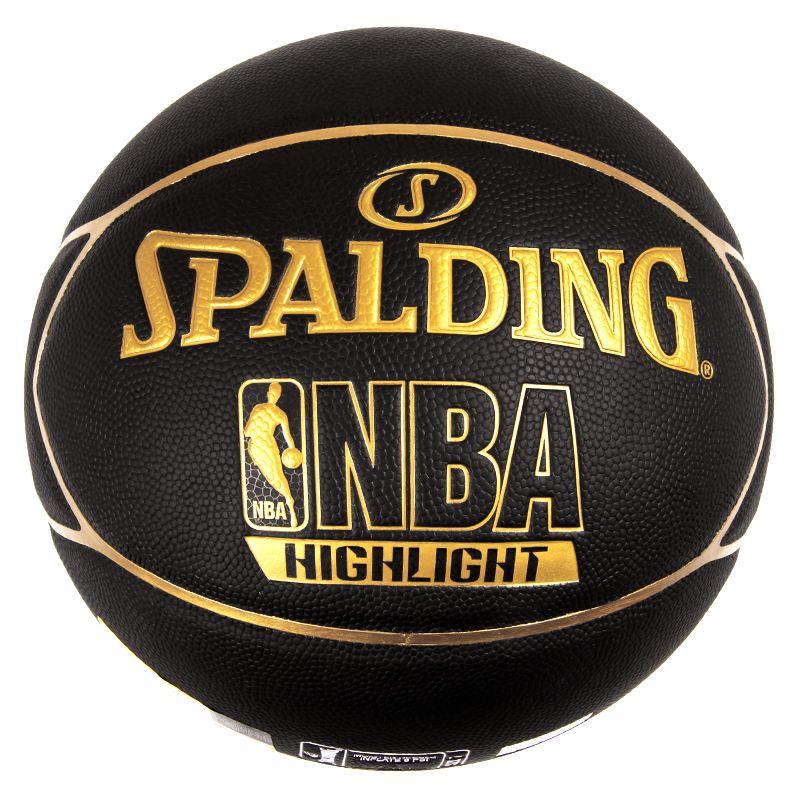 斯伯丁Spalding篮球 7号室内室外兼用 金色蓝球74-634Y