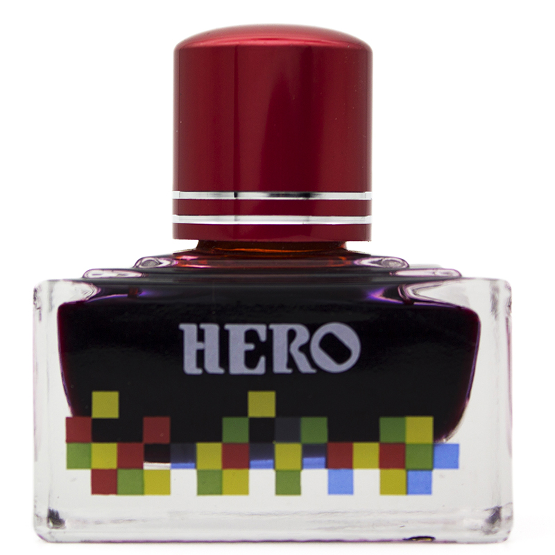 英雄（HERO）钢笔/签字笔钢笔墨水 非碳素染料型彩色墨水系列 7112彩墨红色