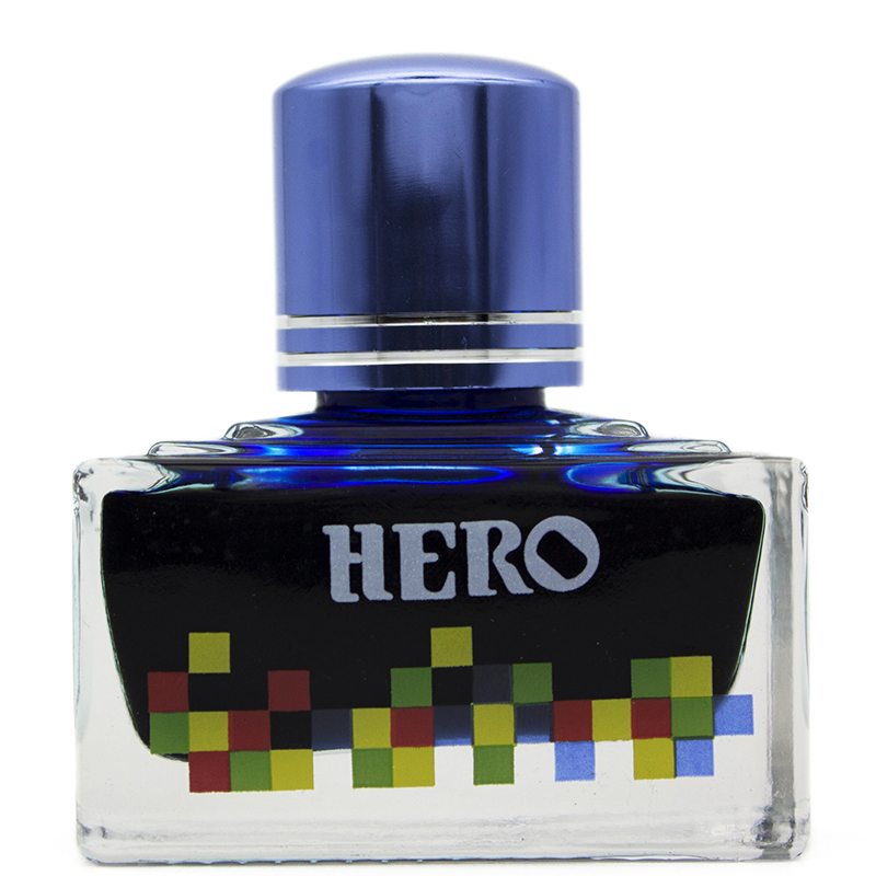 英雄（HERO）钢笔/签字笔钢笔墨水 非碳素染料型彩色墨水系列 7106彩墨蓝色