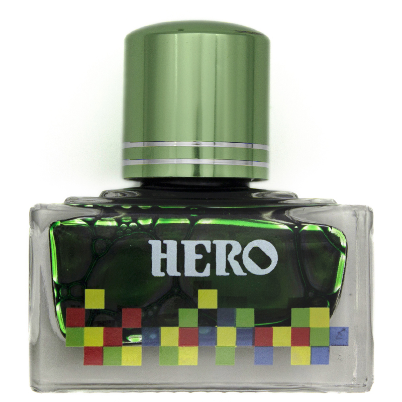 英雄（HERO）钢笔/签字笔钢笔墨水 非碳素染料型彩色墨水系列 7108彩墨淡绿色
