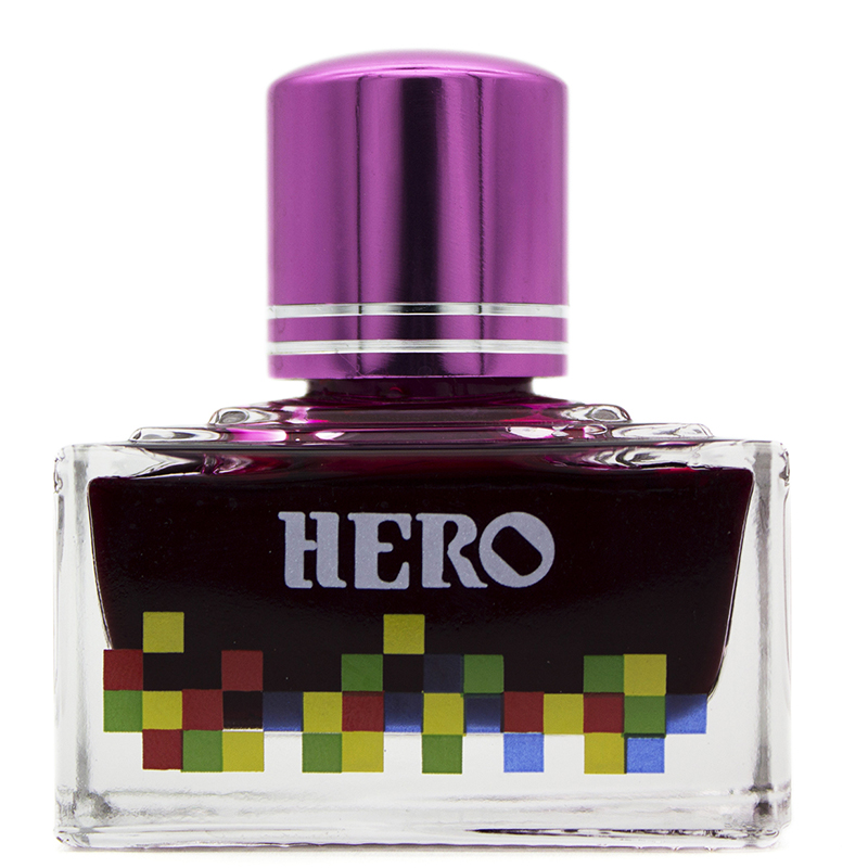 英雄（HERO）钢笔/签字笔钢笔墨水 非碳素染料型彩色墨水系列 7103彩墨粉红色