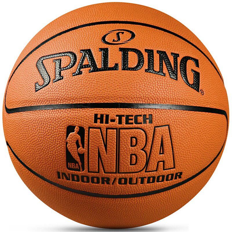 斯伯丁Spalding比赛篮球经典掌控74-600Y室内外7号PU蓝球