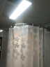 桂枫防水浴帘杆套装免打孔弧形L型不锈钢可伸缩加粗浴室帘90cm 实拍图