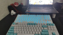 RK ROYAL KLUDGE R87客制化机械键盘热插拔轴电竞游戏台式电脑有线网吧有线外设 白色冰蓝光18键插拔gasket结构 单光 青轴(50gf段落) RK 实拍图