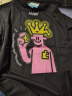 古由卡（GUUKA）×AGAHO联名国王的皇冠印花短袖T恤男2024夏季新款嘻哈牙刷绣宽松 黑色F7396 M 晒单实拍图