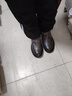 木林森（MULINSEN）馬丁靴英倫戶外休閑高幫皮鞋加絨保暖男士工裝靴6567 曬單實(shí)拍圖