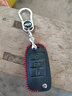 天震爵 長(cháng)安cs75逸動(dòng)cx70歐尚智能遙控55cs35扣汽車(chē)鑰匙包保護套男女 B款-黑色紅線(xiàn)-折疊三鍵 曬單實(shí)拍圖