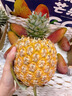 GANXIAN網(wǎng)紅芒果鳳梨【順豐】海南臺農23號金芒鳳梨當季現摘金鉆鳳梨禮盒 4.5-5斤中果（約3-4個(gè)果） 曬單實(shí)拍圖
