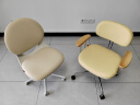 八九间北欧休闲电脑椅 书房转椅家用办公椅子复古皮座椅舒适久坐307WB黄 实拍图