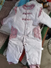 迪士尼冬季嬰兒連體棉襖國風(fēng)小旗袍女寶寶夾棉加厚棉衣復古風(fēng)公主棉服12 粉色國風(fēng)繁華連體棉襖 90 (21-25斤內合適) 曬單實(shí)拍圖