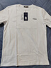 羅蒙（ROMON）三防短袖T恤男士夏季棉質(zhì)涼感打底衫商務(wù)寬松圓領(lǐng)上衣666白色M 曬單實(shí)拍圖