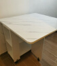 酷林KULIN折叠餐桌 家用白色桌面带储物柜可移动 小户型餐桌饭桌可伸缩 实拍图