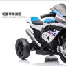 贝瑞佳（BeRica）宝马授权儿童电动车摩托车可坐人男女小孩玩具车宝宝幼儿童车蓝色 实拍图
