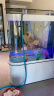 欧宝 鱼缸玻璃生态水族箱子弹头家用客厅屏风金鱼缸大型可定制 弧门款 底滤 1.2米长 实拍图