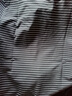 橫行道夏裝寬松條紋t恤短袖圓領(lǐng)女裝2024新款上衣服刺繡字母體恤 黑條 2XL 曬單實(shí)拍圖