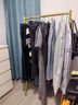 鐵喜柱 簡(jiǎn)約服裝店展示架落地女裝童裝掛衣架晾衣桿貨架衣帽架擺攤直播 納米金色長(cháng)80高150cm 曬單實(shí)拍圖