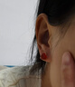 timebetter 紅瑪瑙耳釘女925銀耳環(huán)本命年紅色幸運(yùn)四葉草紅豆生日禮物禮盒裝 紅瑪瑙銀耳釘大號/瑪瑙約8mm 925銀材質(zhì) 曬單實(shí)拍圖