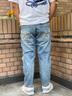 ABLE JEANS【八分大V褲】破洞水洗潮流褲子男士牛仔褲 水洗淺靛藍 32 曬單實拍圖