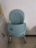 看宝贝（lookbaby）宝宝餐椅婴儿餐椅儿童餐椅宝宝椅便携式儿童桌椅绿色纯色 实拍图
