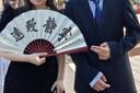 吉約蒙（G·MONS）男士商務(wù)休閑長袖襯衫藍色條紋修身扣領(lǐng)英倫時尚免燙復(fù)古襯衣男 藍色條紋 40碼 曬單實拍圖