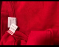 红豆内衣男士秋衣秋裤纯棉套装圆领棉毛衫薄款打底保暖内衣591 大红 170/95 实拍图
