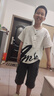 皮爾卡丹（pierre cardin）兒童裝男童夏裝套裝2025新款5帥氣7夏季8小男孩9衣服10兩件套12歲 白色短袖【短袖+褲子】 150 曬單實(shí)拍圖