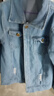 卡兔藍貓童裝男童外套2022新款春秋裝兒童牛仔外套中大童男孩春秋夾克韓版 單款 140適合身高130-140CM 曬單實(shí)拍圖