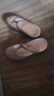 維布倫防滑包頭洞洞鞋女夏季厚底軟底孕婦護(hù)士瑪麗珍舒適果凍鞋女款 6601茶金 37 曬單實(shí)拍圖