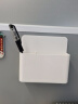 AUCS磁吸笔筒 磁性白板黑板绿板笔袋白板笔收纳盒笔架笔托办公室家用 自吸式带磁性 白色 实拍图